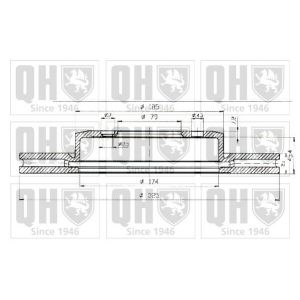 Quinton Hazell Disque de frein avant BDC5228