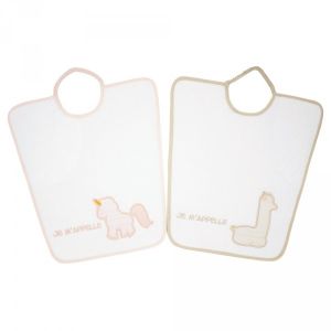 Babycalin Lot de 2 bavoirs maternelle