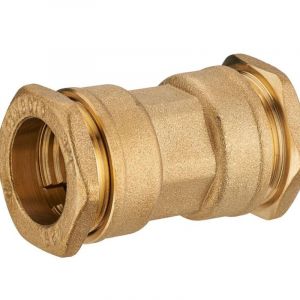 Quick Plomberie Manchon à compression laiton D.25 pour polyéthylène