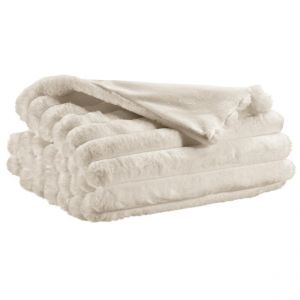 Vivaraise Jeté de lit en polyester neige 240 x 260
