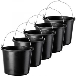 Construction en plastique Seau de construction 12L 5 pcs - Kadax
