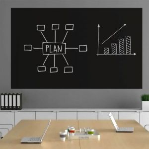 Tableau ardoise pour murs et meubles adh&eacute;sif - Tableau noir &agrave; craie et feutre craie