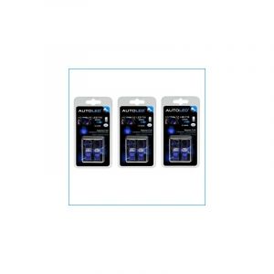 Autoled PACK B4 - 6 Ampoules LED W5W (t10) LED BLEU Habitacle LED