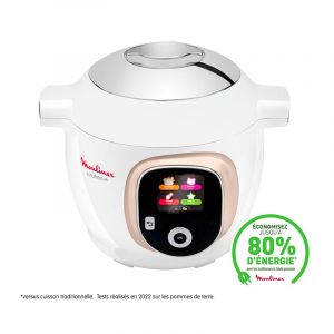 Moulinex COOKEO+ MULTICUISEUR INTELLIGENT 6 PROGRAMMES, 180 RECETTES 6L BLANC CE85BA10 reconditionné