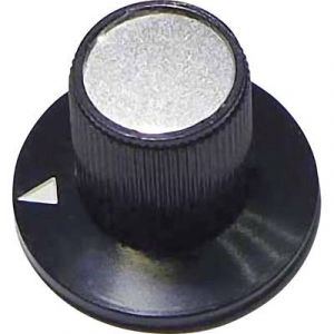 Tru Components Bouton rotatif noir (&Oslash; x H) 23 mm x 17 mm 23/12 1 pcs.