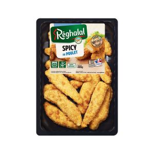 Filets De Poulet Halal Pan&eacute;s Reghalal - La Barquette De 400g