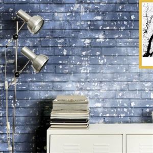 Noordwand Papier Peint Bleu Revêtement Mural Décoration Salle de Séjour Maison