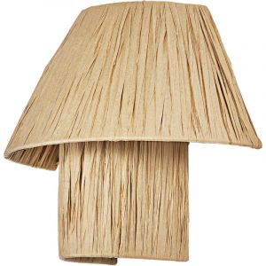 Osram Decor Applique murale d&eacute;corative avec abat-jour en bambou, 280 mm, culot E27, IP20, marron