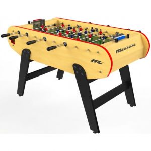 Wonders Baby foot Copa Mannoni - Bois clair - 155 X 73 X 90 CM- 4 balles en liège inclus - Housse offerte!