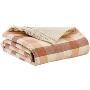 Declikdeco Edredon imprimé Kate Terracotta
