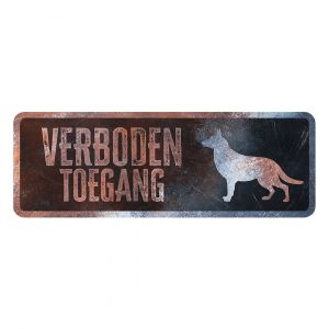 Panneau d'avertissement german shepherd français D&D Home