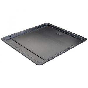 Zenker 6587 Plaque de cuisson extensible Noir, ustensile four, Acier, 37 à 52 x 33 x 1,5 cm