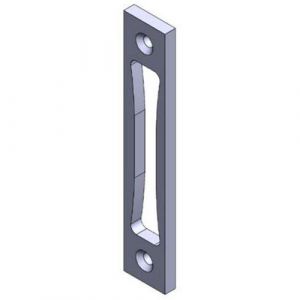 2 g&acirc;ches aluminium largeur 24 mm &eacute;paisseur 10 mm anodis&eacute; argent STREMLER 2840.10.4
