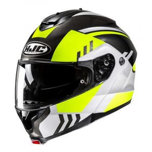 HJC Casque modulable C91N Kaon MC3H noir/gris/jaune brillant- XS