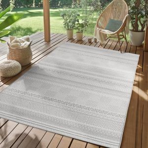 SIMPEX Tapis dextérieur Gris 140x200 cm cuisine design scandinave bohème