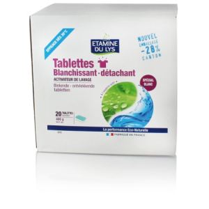 Image de Etamine du Lys 20 tablettes blanchissant et détachant (400 g)