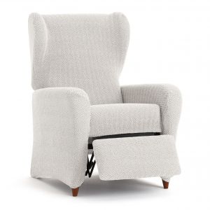 Housse de fauteuil relax extensible écru 60 * 85 cm