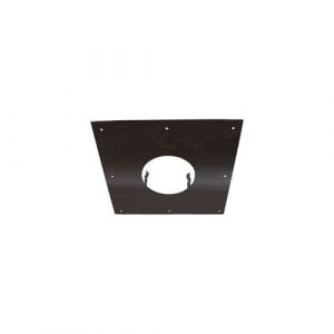 Joncoux Plaque de propreté - 300x300MM - noire - pour conduit de diamètre 125MM