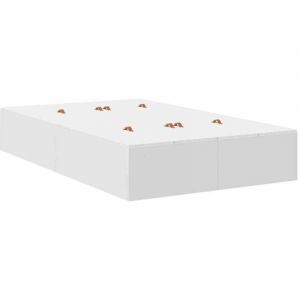 VidaXL Lit de rangement blanc 120 x 190 cm