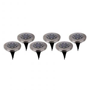 Image de N&auml;ve Lampe sur piquet solaire d&eacute;co LED Kian, lot de 6