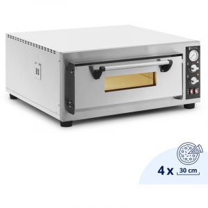 Royal Catering Four à pizza électrique - 4 x 30 cm - 4200 W - Température jusqu'à 450 °C - Isolation améliorée
