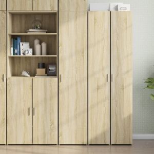 Buffet bahut commode armoire meuble de rangement organisateur cuisine salle de sejour salon haut sonoma 40 x 42,5 x 185