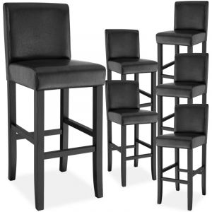TecTake Tabouret de bar en cuir synthétique -