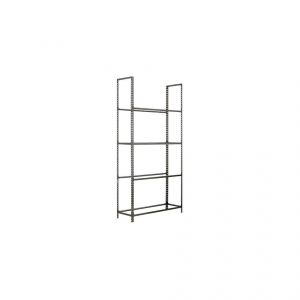 Simon Rack Etagère 4 niveaux 480 Kg L. 1000 x Ht. 2000 x P. 300 mm KIT AUTOCLICK JANTES PLUS 4/300 GRIS FONCE - 333100235201034 - Simonauto