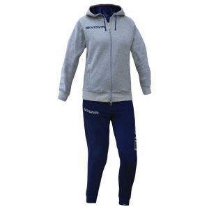 Givova, survêtement donna, gris/bleu, S