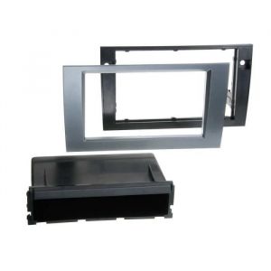 Acv Adaptateur de façade 2-din pour avec vide poche audi a4 /seat exeo anthracite