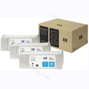 HP C5073A - 3 cartouches d'encre n°83 cyan