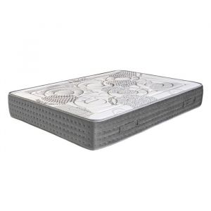 Visiodirect Matelas 160x200 cm RONA &agrave; ressorts ensach&eacute;s, mousse m&eacute;moire de forme, ind&eacute;pendance du couchage, face &eacute;t&eacute;/hiver, &eacute;paisseur 26 cm -