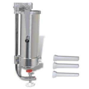 VidaXL Poussoir à saucisse et viande hachée en inox (3,5 L)