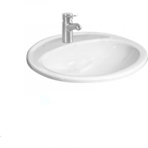 Roca Vasque à encastrer IBON ovale 52x41cm céramique blanc