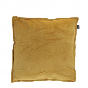 Mica Decorations Coussin en velours ocre 50x50