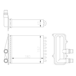 Image de NRF Chauffage D’habitacle À Échangeur De Chaleur 54412 - 2334938