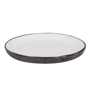 Image de Broste Copenhagen Esrum - Assiette à dessert en grès bicolore (21 cm)