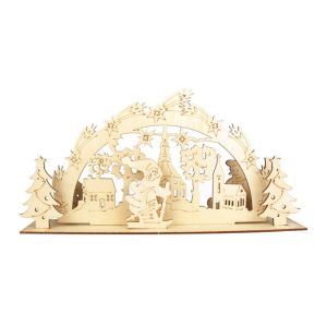 CTOP Scène de Noël en bois à assembler Décors 6 à 19 cm