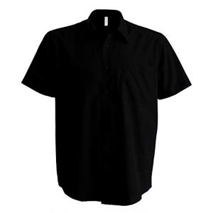 Kariban ACE > Chemise Manches Courtes - Noir, 5XL, Homme