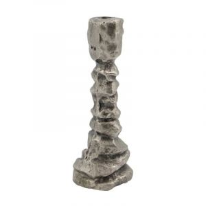 House Doctor 203660826 bougeoir aluminium argent