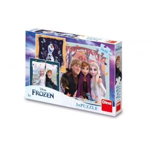 Dino 3 Puzzles - La Reine des Neiges : Joyeux Automne