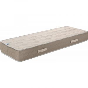 Matelas 120x190 x 23 cm + Protège Matelas Offert avec Latex Naturel densité 80 Kg/m3 Tissu 100% Coton Compatible Sommiers Articulés Soutien