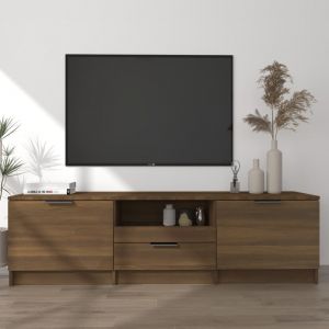 Image de VidaXL Meuble TV Chêne marron 140x35x40 cm Bois d'ingénierie