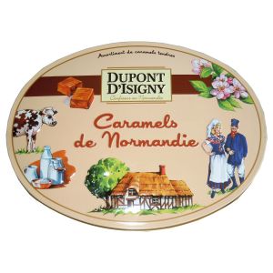 Dupont d'Isigny Hellocandy Boite Ovale Assortiment Caramels Tendres 240g