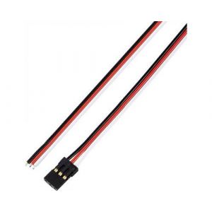 Reely servo Câble enfichable [1x JR femelle - 1x extrémité(s) ouverte(s)] 30.00 cm 0.14 mm² plat 10 pc(s)