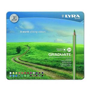 Lyra Boîte de 24 Crayons de couleur graduate