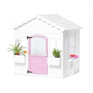 Ataa - Cabane pour enfants en bois Princess: Blanc - Blanc