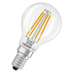 Osram BTE2 Ampoule LED Sphérique verre clair 4W=40 E14 chaud