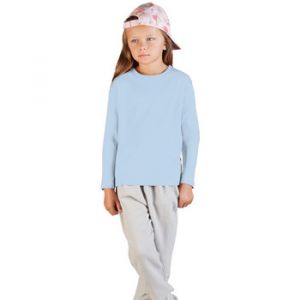 Image de Promodoro T-shirt Manches Longue Enfants, 140, bleu clair