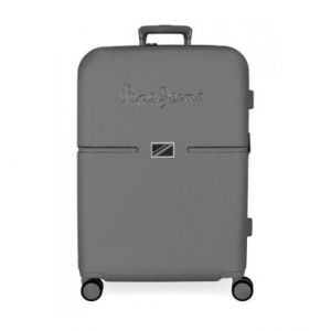 Image de Pepe Jeans Valise Accent Medium Noir 48x70x28 cm ABS rigide Fermeture TSA intégrée 79L 4,32 kg 4 Roulettes doubles